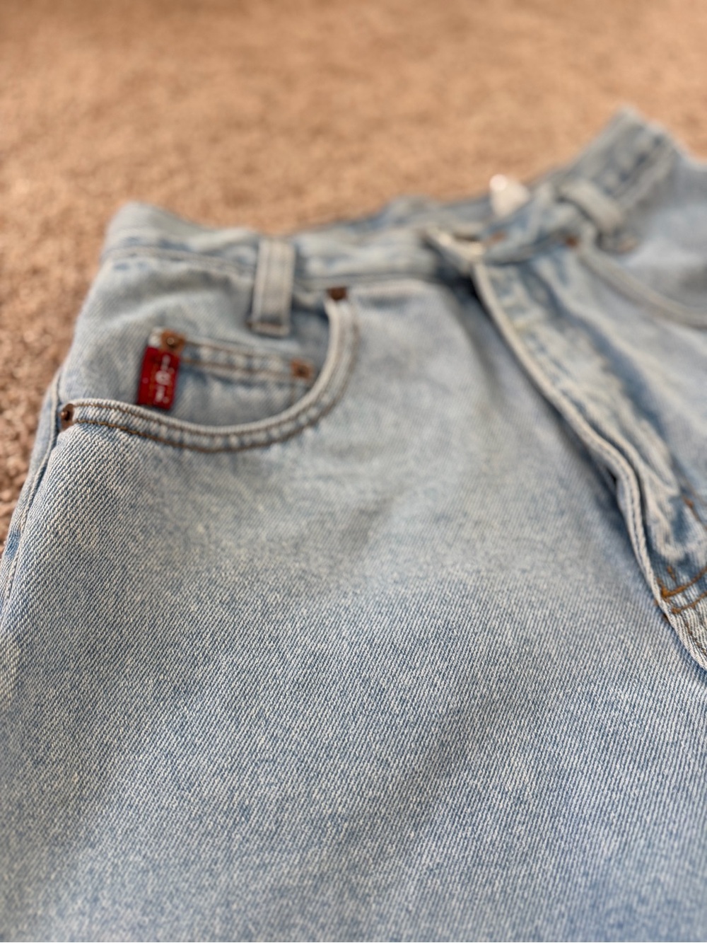 lei Light Blue Denim Shorts with Bee & Floral Embroidery - Picture 6 of 8